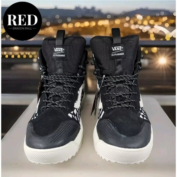 Vans UltraRange EXO Hi GORE-TEX® MTE-2 Black Warped Check Sneakers - Men’s 9.5 main image 8